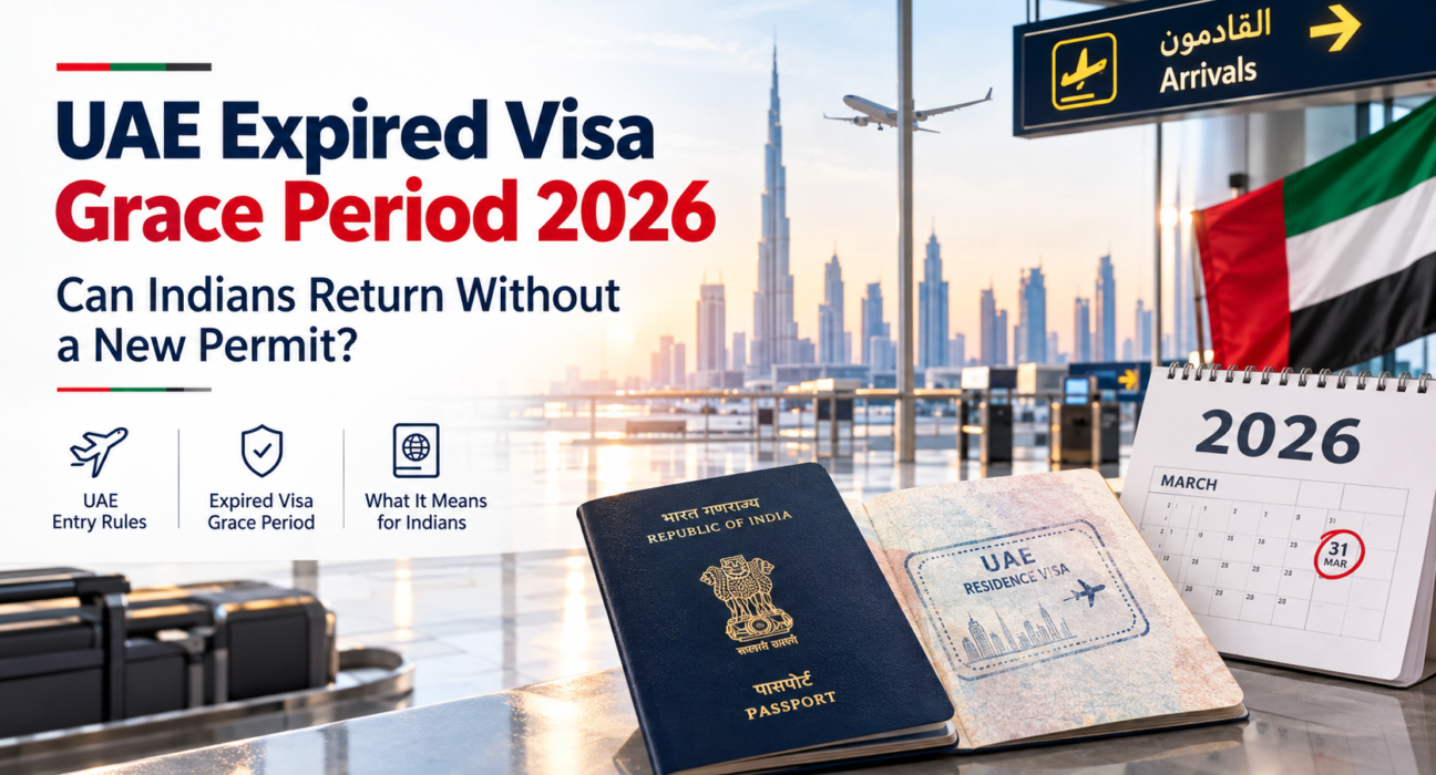 UAE visa grace period 2026 for Indian travelers